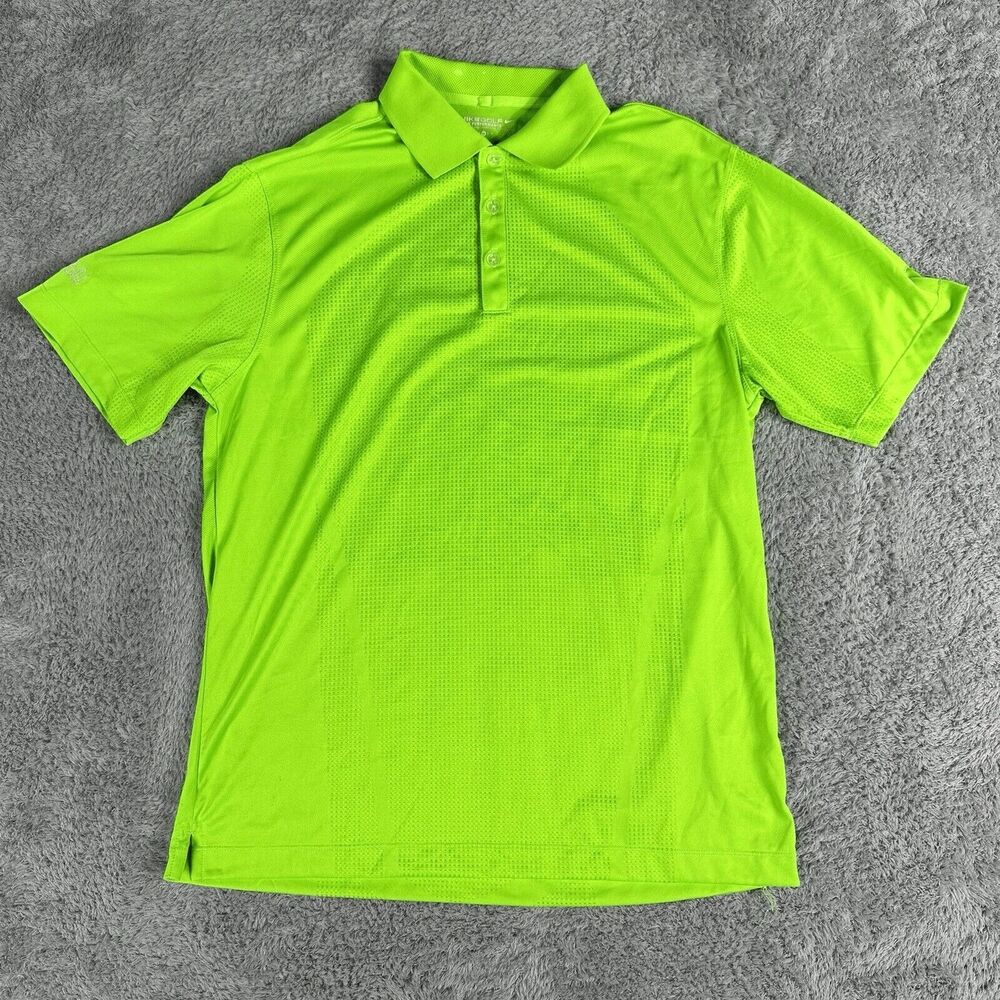 Nike Golf Men's Golf Polo M Lime Green Performance Wicking Athletic